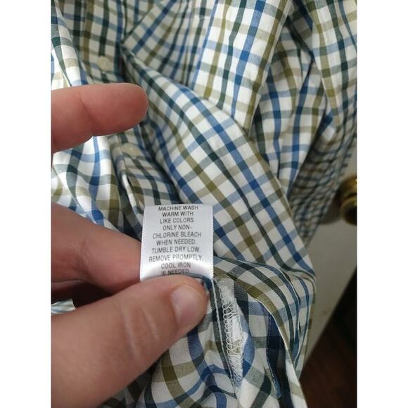 Croft & Barrow Men's XXL Shirt Collared Button Front Plaid Long Sleeve... - Picture 8 of 9